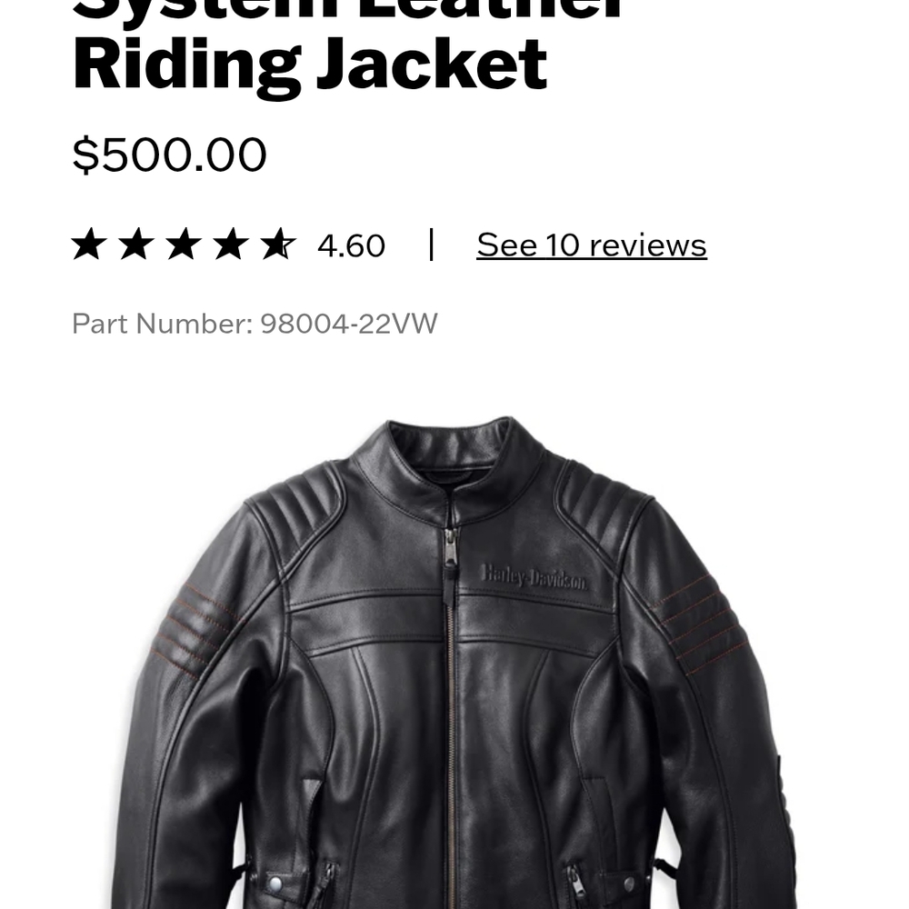 Harley-Davidson Black Leather Riding Jacket